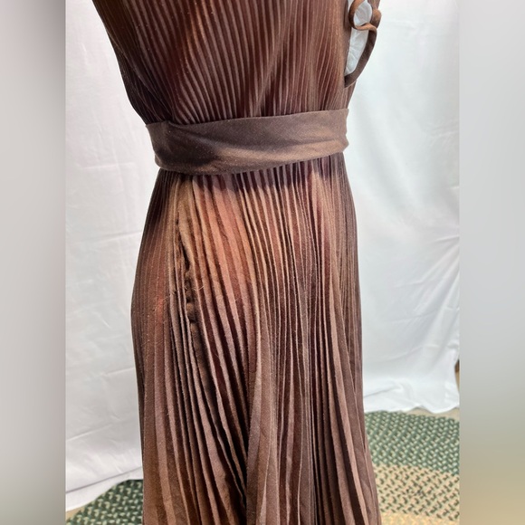 VINTAGE MCM mid century Miss Elliette ruffle accordion pleated dress‎ 60s 50s - Picture 8 of 17